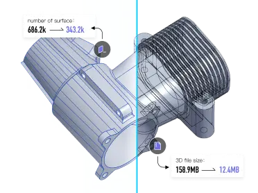 自动化CAD模型轻量化